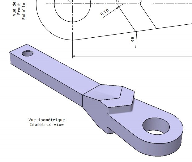 High-strength alloy steel hammer arm for crusher, precision cast and heat treated